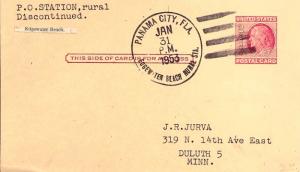 United States Florida Edgewater Beach Rur. Sta. Panama City 1953 4-bar  1949-...