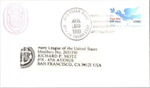 United States Ships US Navy - USMC Dove Peace Keepers Free Mail 1999 USS Vell...