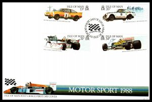 Isle of Man 359-362 Cars U/A FDC