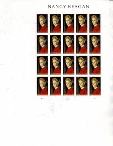 Nancy Reagan Forever US Postage Sheet VF MNH #5702