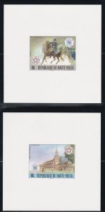 Burkina Faso # 403-404, C241-243, C244, American Bicentennial, Proof Cards, NH