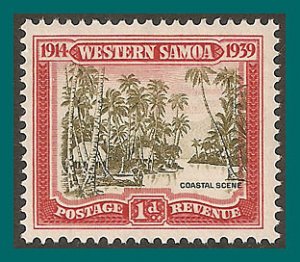 Samoa 1939 NZ Control, Coastal Scene, mint #181,SG195
