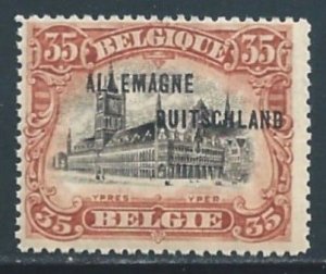 Germany #1N10 NH Belgium Cloth Hall Issue Ovptd. Allemagne Duitschland