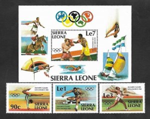 SD)1984 SIERRA LEONE OLYMPIC GAME LOS ANGELES 84', BOXING, MEMORY SHEET AND