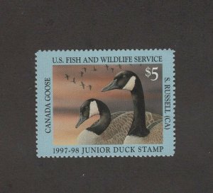 JDS5 - Junior Duck Stamp. Single. MNH. OG.  #02 JDS5a