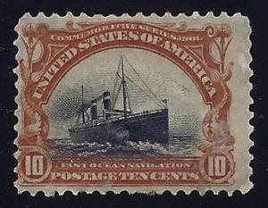 299 - 10c Color Shift Error / EFO Pan-American Slow Sinking Ship MHH