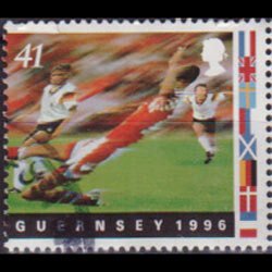 GUERNSEY 1996 - Scott# 569b Soccer 41p Used