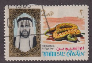 UAE Umm Al Qiwain 2 Sheik Ahmed bin Rashid al Mulla and Snake 1964