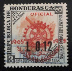 Honduras  Scott C240 Used stamp with Rotary official overprint