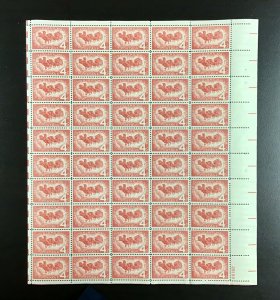 1120   Overland Mail Centennial   MNH  4 cent. sheet  of 50   FV $2.00    1958