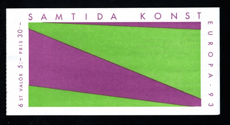 SWEDEN  SC# 2019a  (H437 FACIT)  COMPLETE BOOKLET  FVF/MOG