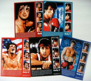 Rocky 20th Anniversary Celebration - Set of 5 Different Stamp Sheets 1996 - MNH