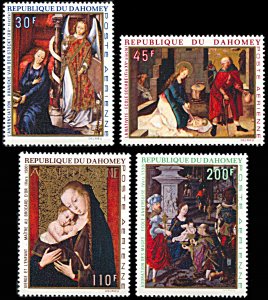 Dahomey C109-C112, MNH, Christmas Paintings