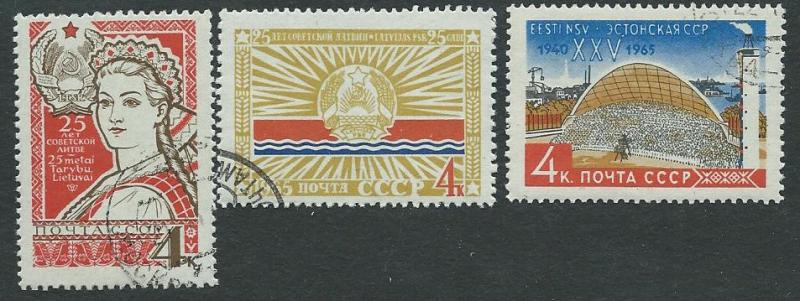 Russia  Scott 3066-3068  NHCTO