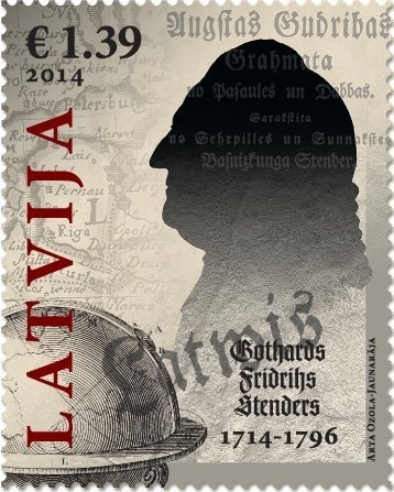 Latvia 2014 Mi 919 MNH. Stender, literature