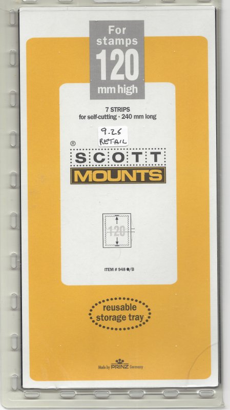 SCOTT MOUNT 948 B, 120 MM X 240 MM, NEW/UNOPENED, RETAIL $9.25