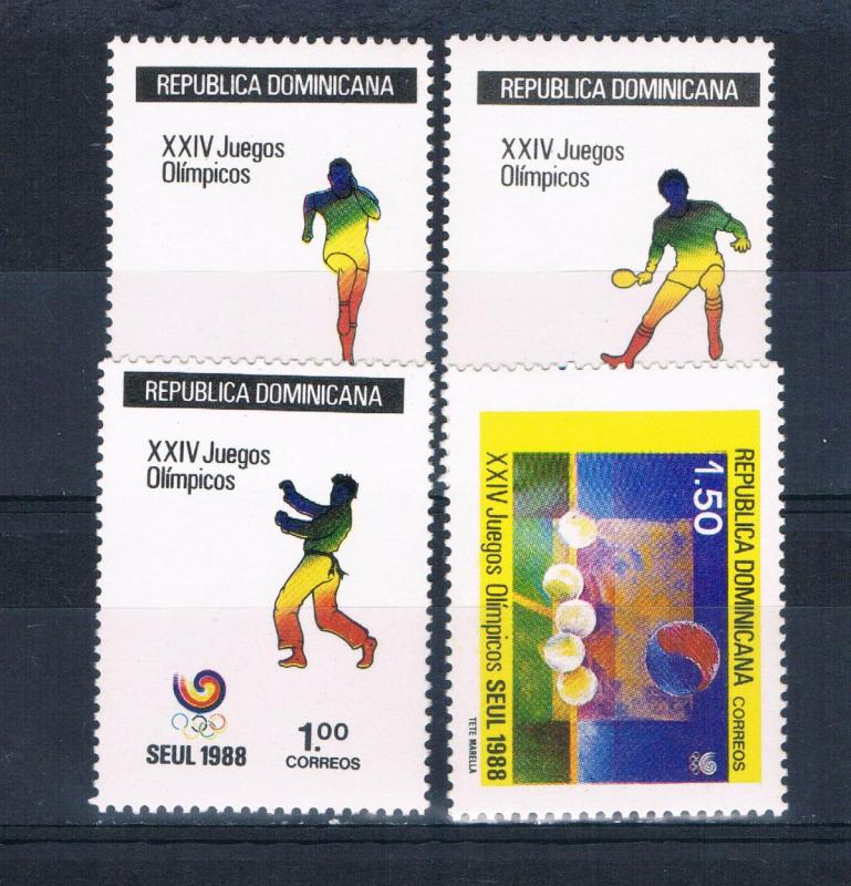 Dominican Republic 1031-34 MNH set Olympics 1988  (D0108)