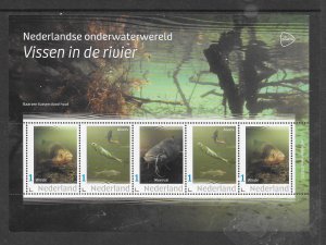 FISH - NETHERLANDS RIVER FISH (NEW ISSUE) M/S MNH