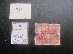 Berlin 1949 Used MI.59I XF 300 EUROS (186) see description