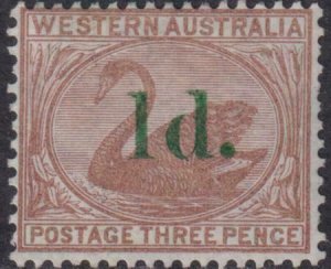 Western Australia 1885 SC 57a Mint