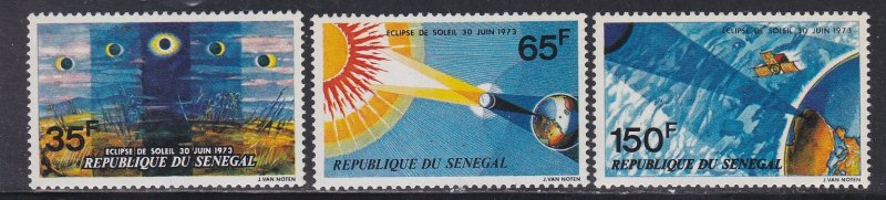 Senegal # 388-390, Solar Eclipse, NH, 1/2 Cat.