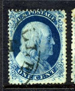 20 Franklin ***Rare*** Used Plate 4 Stamp Pos.8R with Doporto Certificate