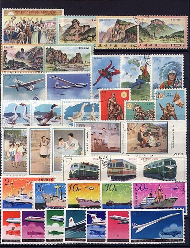 NORTH KOREA, MINI COLLECTION USED, VERY NICE !	