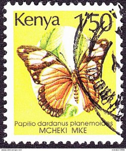 KENYA 1988 QEII 1/50 Multicoloured, Butterflies-Papilio Dardanus SG440a FU