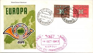 Italy 1963 FDC - EUROPA CEPT - Napoli - F71310