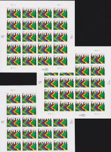 US Set of 3 Kwanzaa Mint Sheet 2881 37c, 4119 39c, 4220 41c NH Self Adhesive