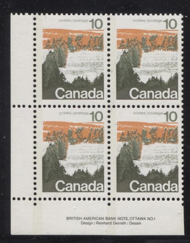 Canada #594i 10c Caricature Type 1, OP-2 Tag, Paper Type 3 Plate 1 LL F-70 NH