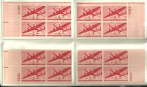 #C25 6c Transport Plate Block mint NH #23282