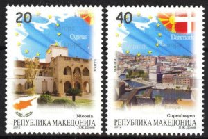 Macedonia 2012 Europe Architecture Capitals of Cyprus Denmark set of 2 MNH**