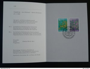 Europa Cept 1988 FDC PTT folder Switzerland