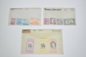 Romania Mint Lot High Value sc# 396-399, B314-B317 MNH # 204-206 MH 396-9 B314-7