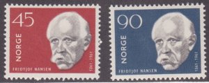 Norway # 397-398, Nansen - Explorer, LH, 1/3 Cat..