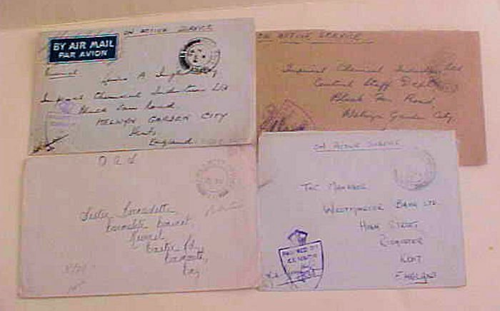 PALESTINE   1944 FPO 205, 1945 DEC FPO 511, JAN 1945 FPO 467,JAN 1945 FPO 149