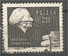 POLAND, 1960, used 2.50z Ignacy Jan Paderewski, Scott 932