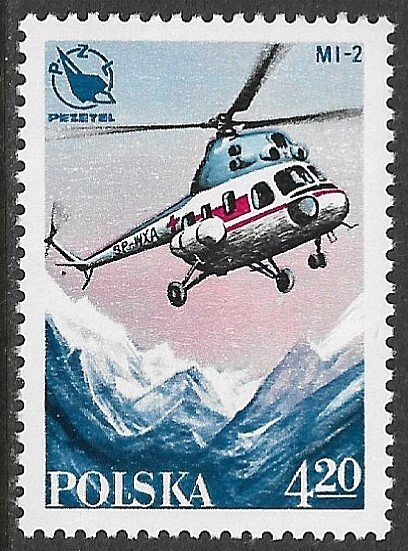 POLAND 1978 4.20z POLISH AVIATION Issue Sc 2262 MNH