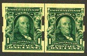 U.S. #314 MINT PAIR OG HR