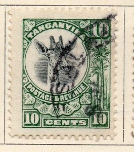Tanganyika 1923 Early Issue Fine Used 10c. 042146