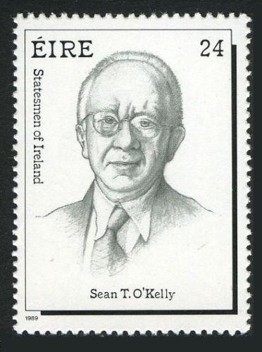 IRELAND Sc# # 749  1989.Sean Thomas O'Kelly 2nd president MNH