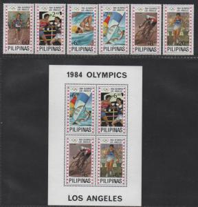 $Philippines Sc#1699-1705 M/NH/VF, complete set, Olympics, Cv. $33