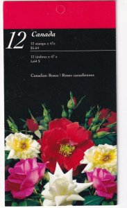 CANADA POST OFFICE FRESH CANADIAN ROSES BOOKLET
