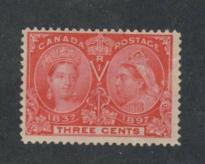 Canada Victoria Jubilee Stamp #53-3c MLH  F/VF  Guide Value = $25.00