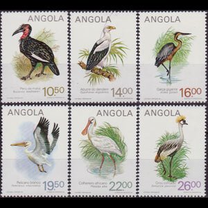 ANGOLA 1984 - Scott# 683-8 Local Birds Set of 6 NH