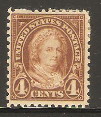 #636 Martha Washington Single Mint Hinged