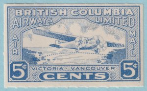 BRITISH COLUMBIA AIRWAYS CL44 MINT NEVER HINGED OG ** NO FAULTS VERY FINE! - DHM