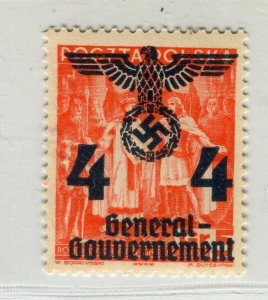 GERMANY; POLISH OCC. 1940 General Govt. surcharged issue Mint 4g. value