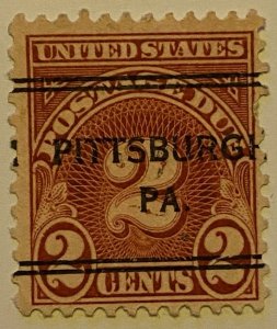 United States 1917-1931 Precancel Postage Due 121 Mint Stamps Lot